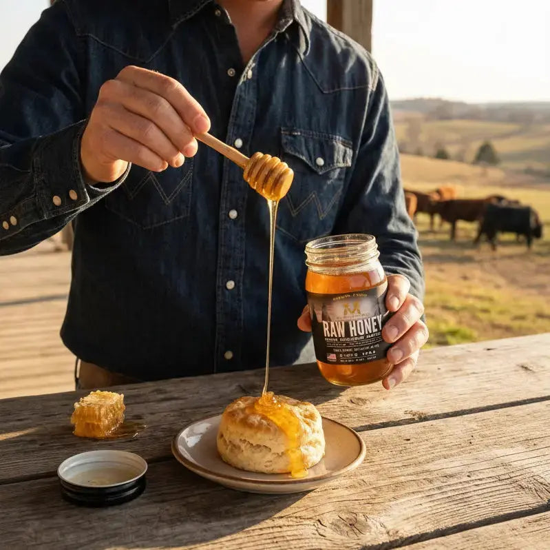 American Heartland 100% Raw Honey McBee Farm & Cattle Co