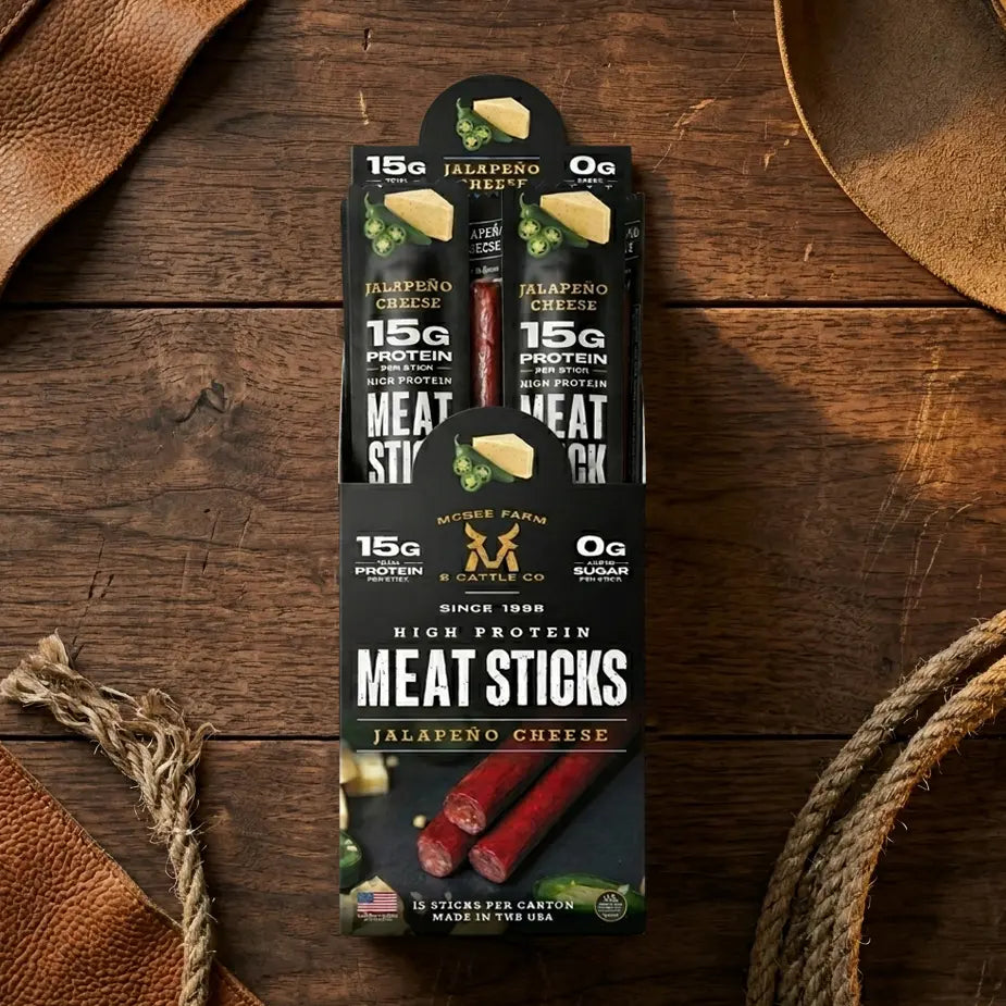 High Protein Meat Sticks (15 Ct) McBee Farm & Cattle Co
