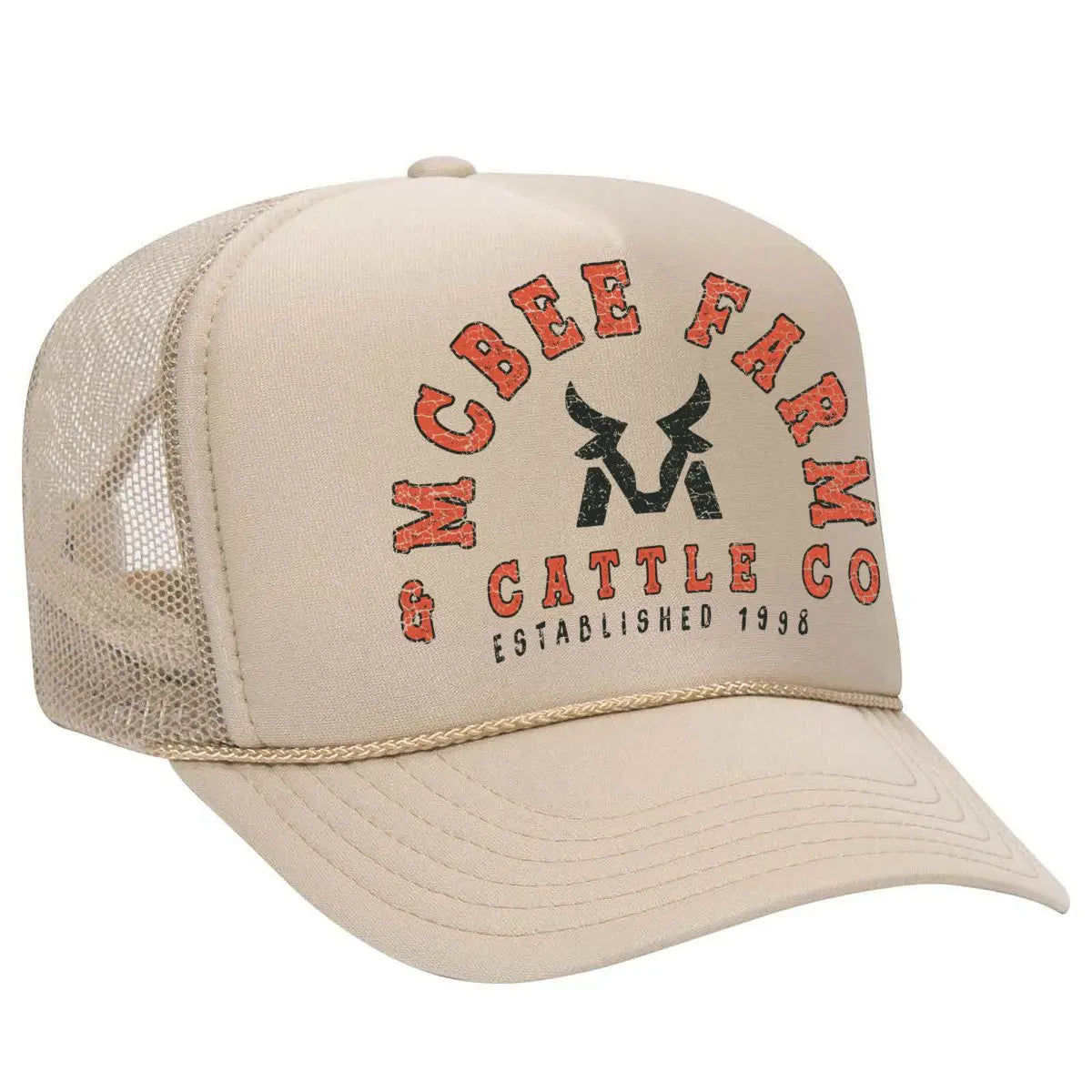 McBee Vintage Logo Trucker McBee Farm & Cattle Co