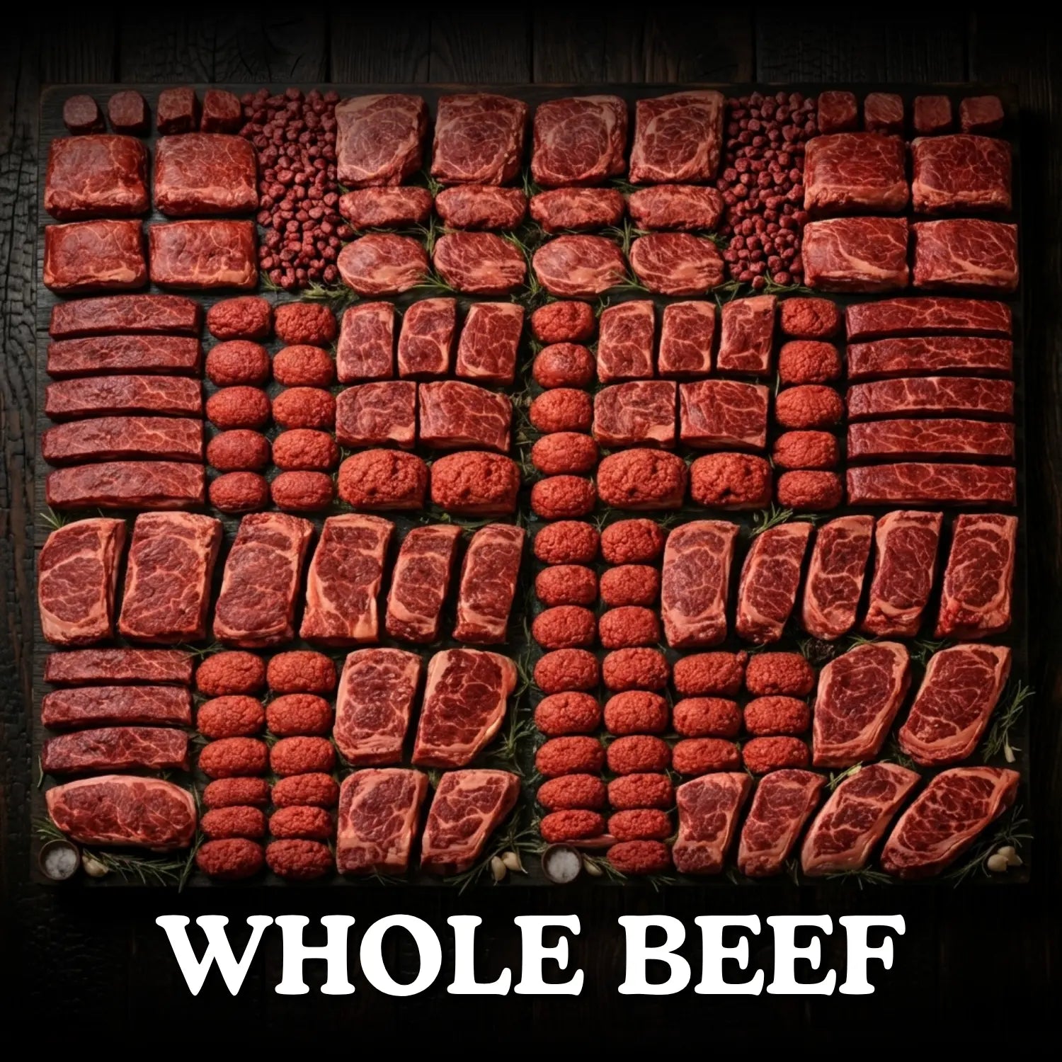 McBee Whole Beef - 450 Lbs of Heartland Raised Beef McBee Farm & Cattle Co