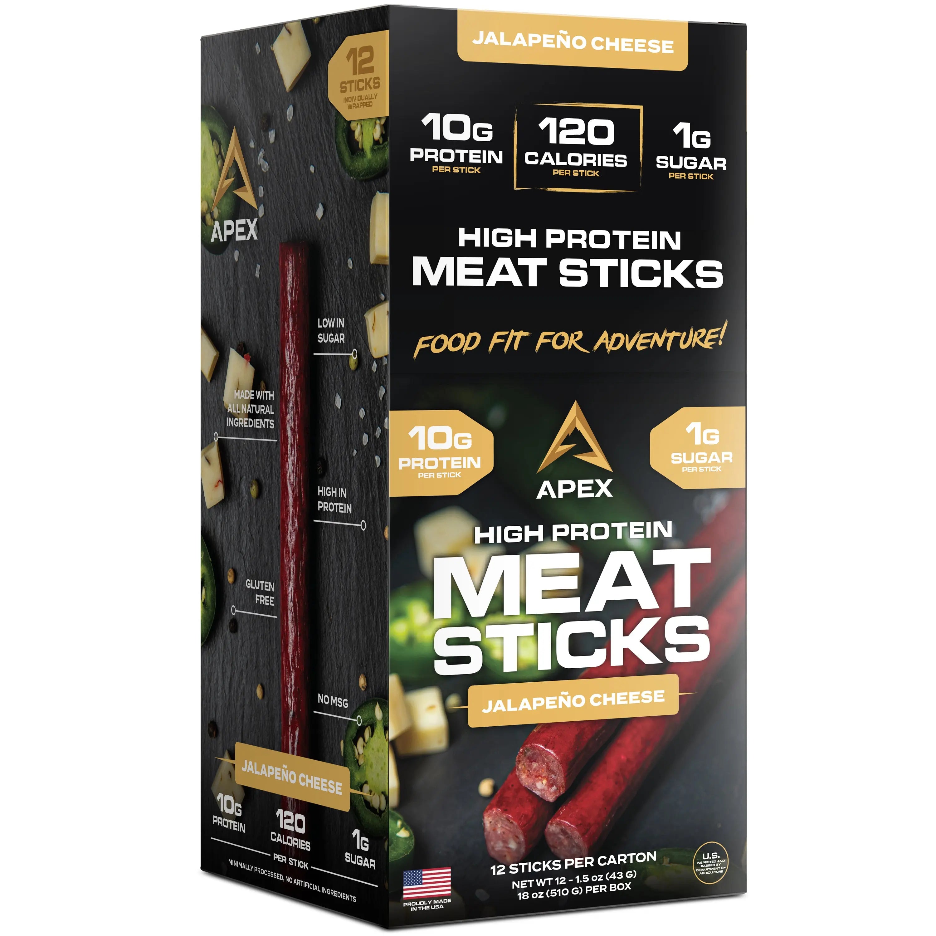 Apex High Protein Meat Sticks McBee Farm & Cattle Co