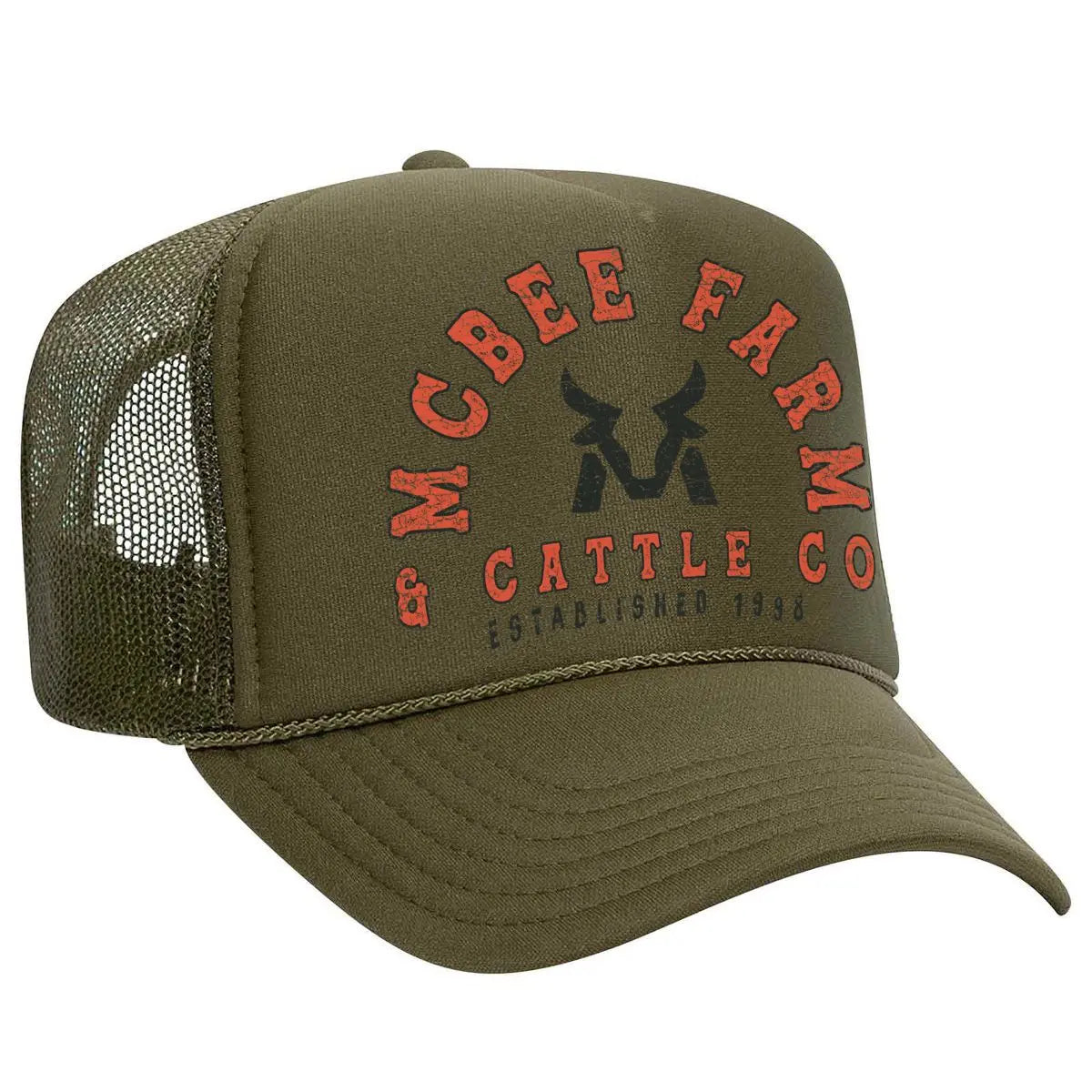 McBee Vintage Logo Trucker McBee Farm & Cattle Co