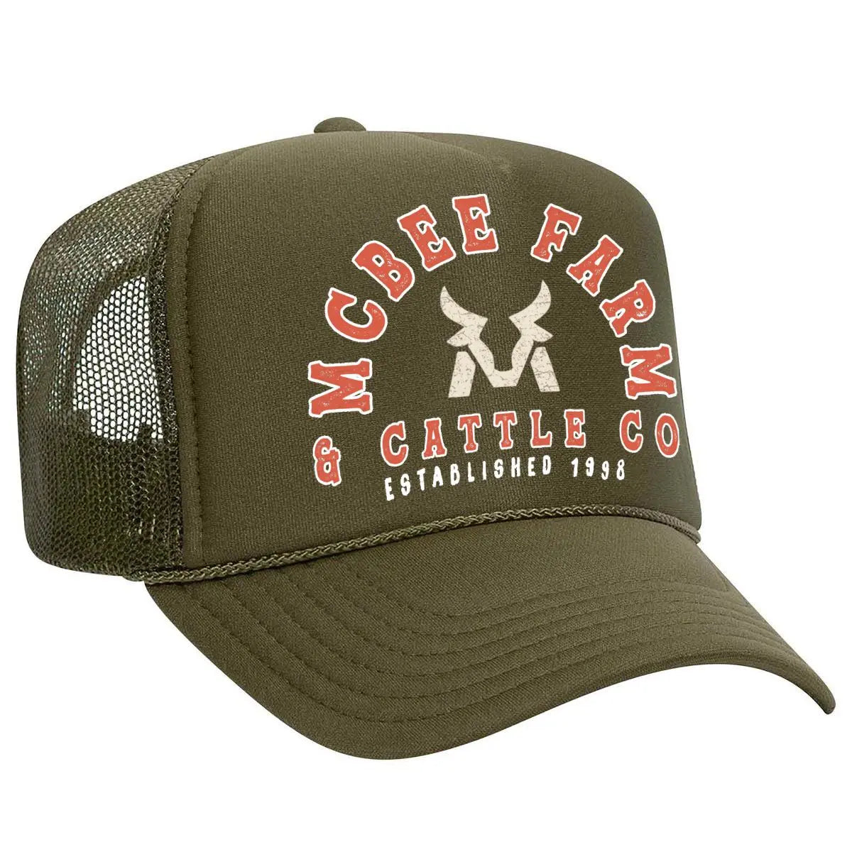 McBee Vintage Logo Trucker McBee Farm & Cattle Co