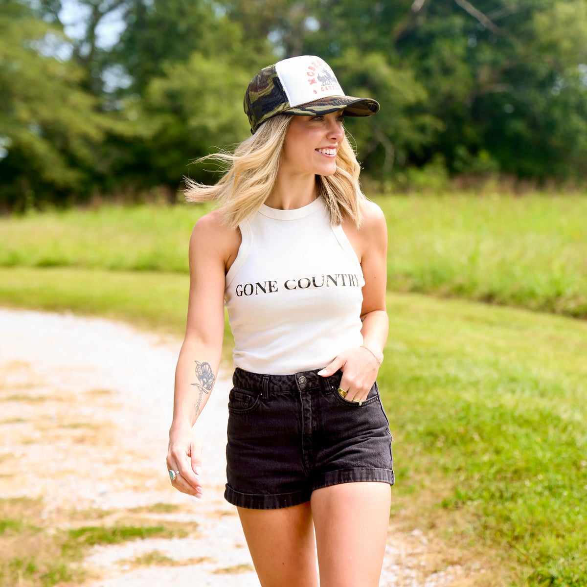 Gone Country Tank Top McBee Farm & Cattle Co