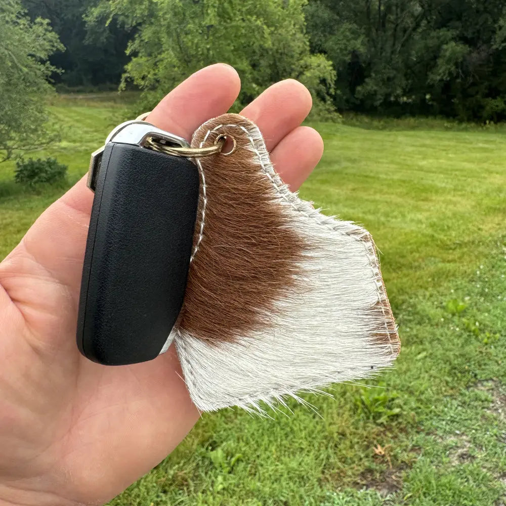 Leather Cattle Tag Key Chain McBee Farm & Cattle Co