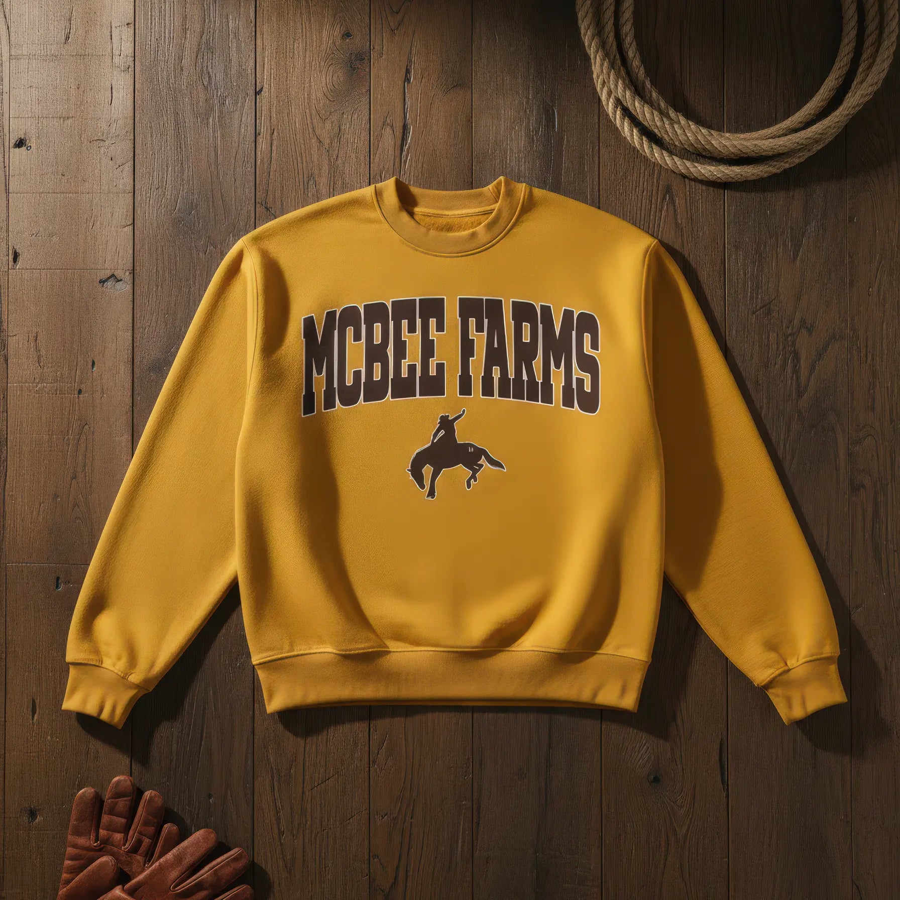 McBee Farms Rodeo Crewneck McBee Farm & Cattle Co