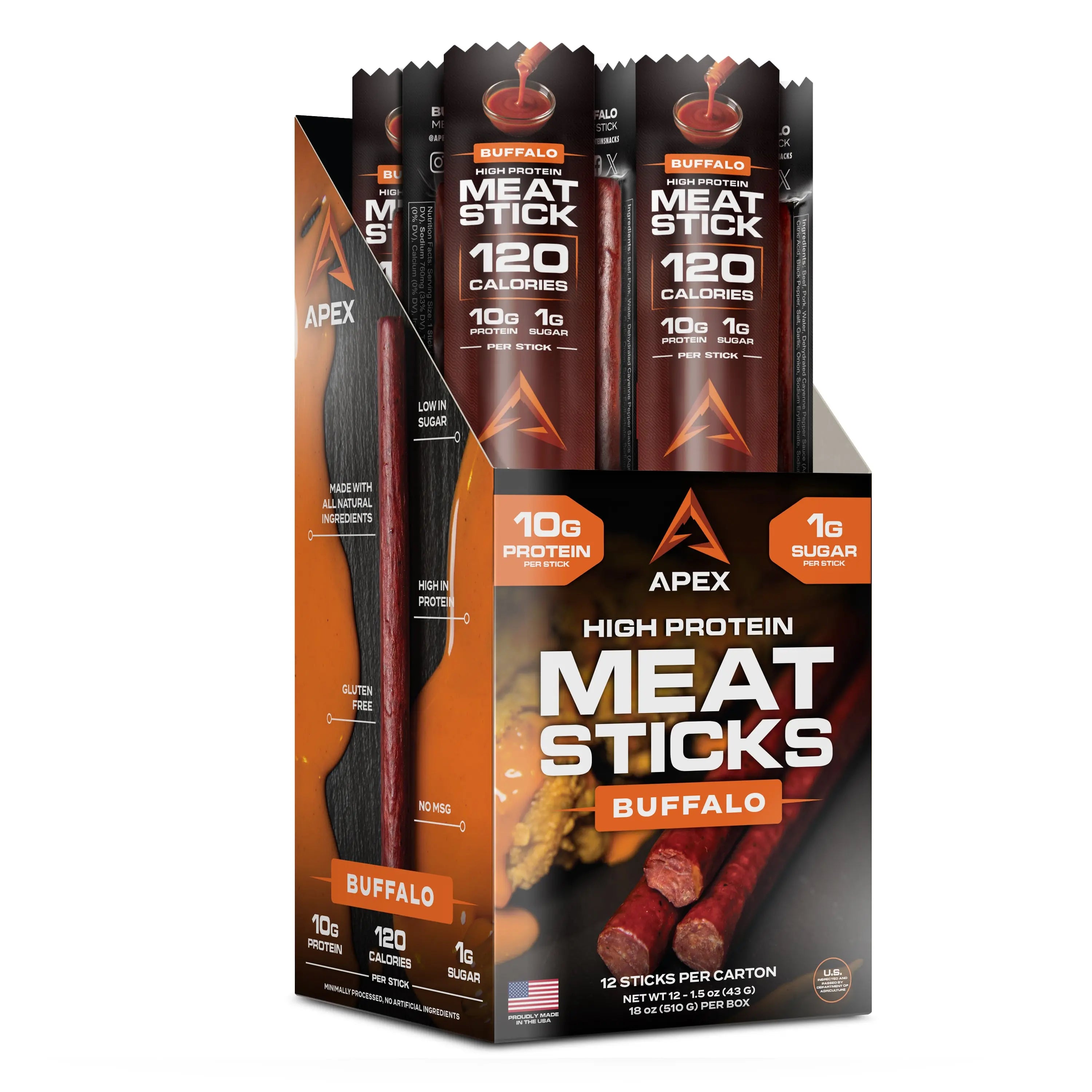 Apex High Protein Meat Sticks McBee Farm & Cattle Co