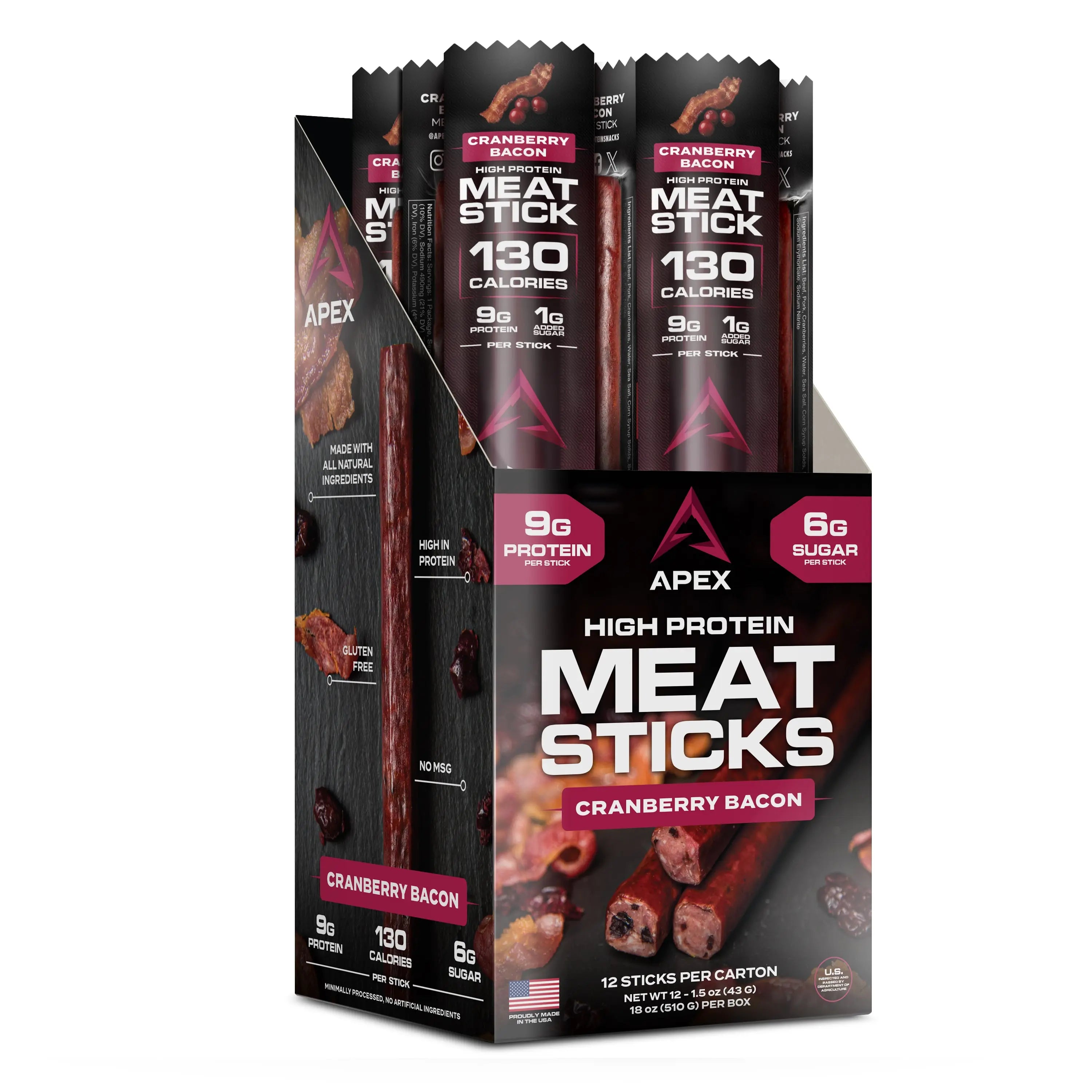 Apex High Protein Meat Sticks McBee Farm & Cattle Co