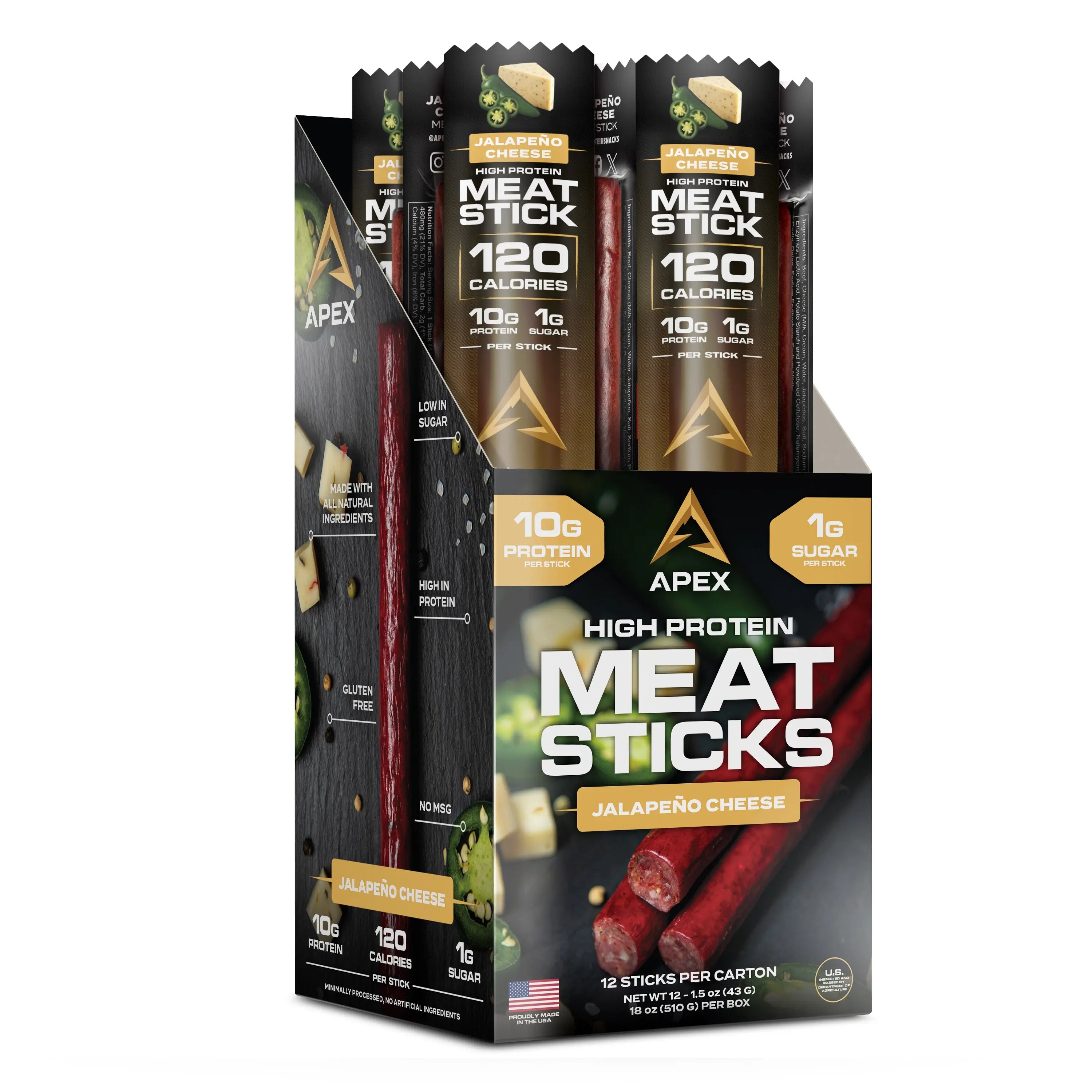 Apex High Protein Meat Sticks McBee Farm & Cattle Co