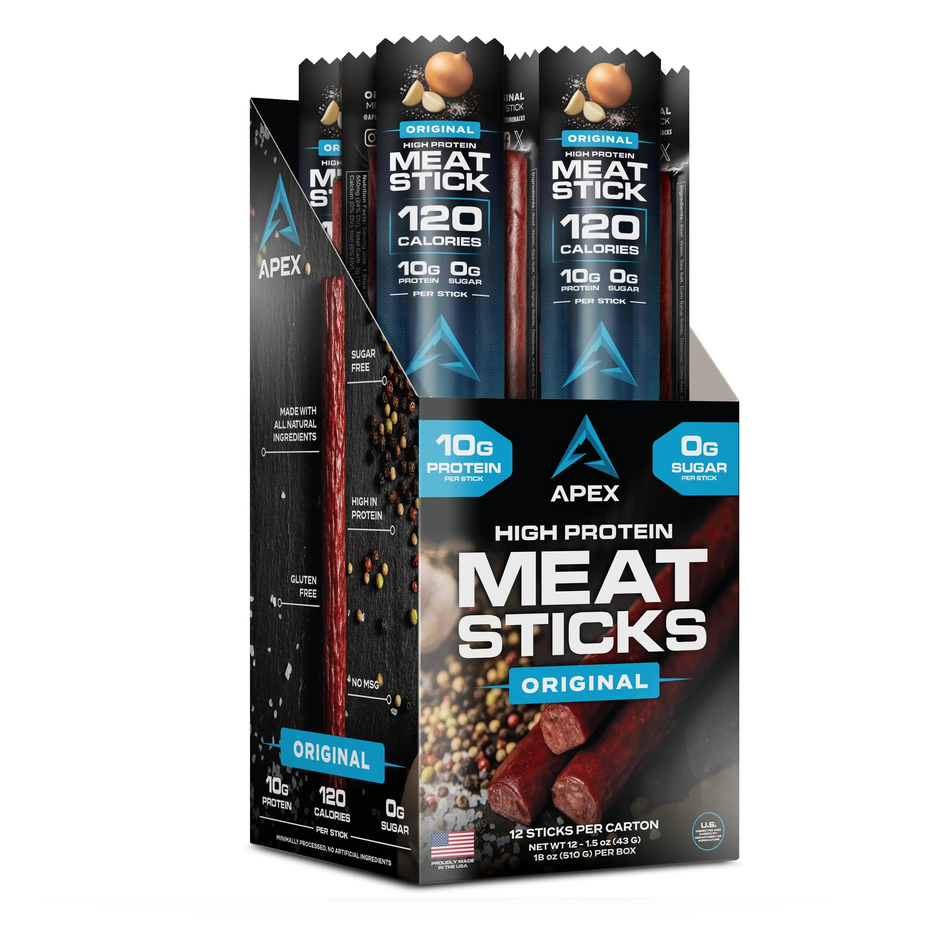 Apex High Protein Meat Sticks McBee Farm & Cattle Co