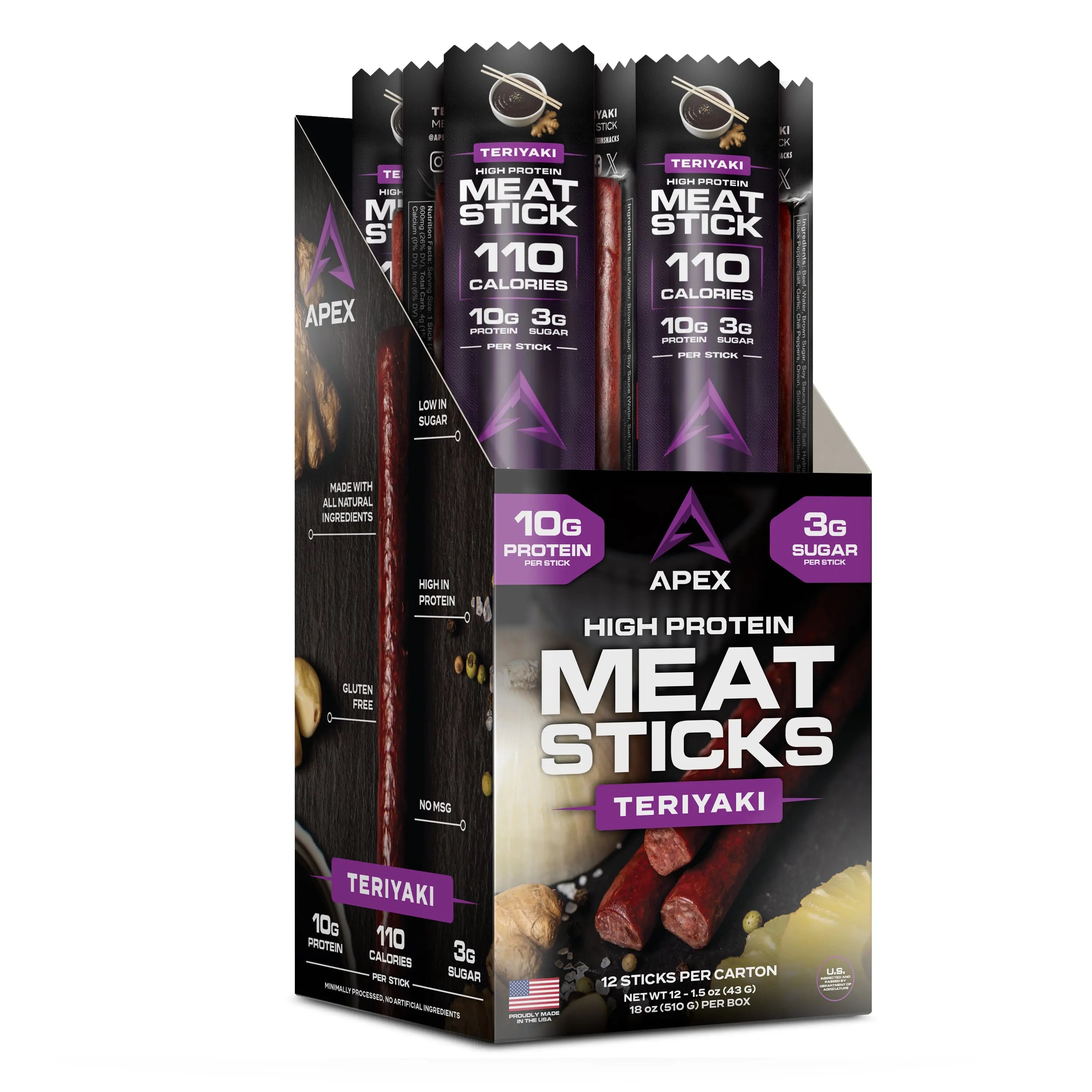 Apex High Protein Meat Sticks McBee Farm & Cattle Co