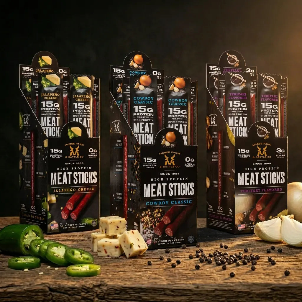 Meat Sticks 3-Carton Bundle McBee Farm & Cattle Co