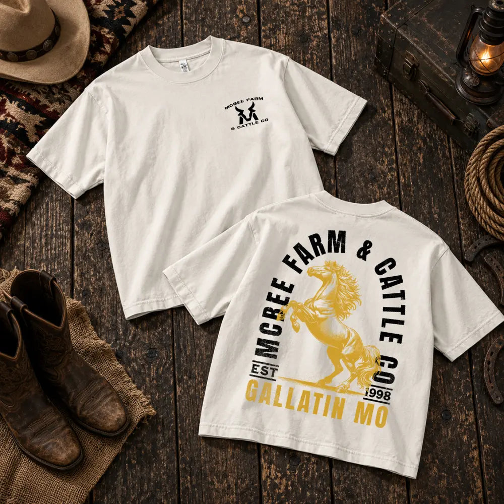McBee Mustang Vintage T-Shirt McBee Farm & Cattle Co