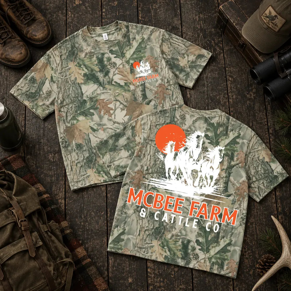 Run Free Camo T-Shirt McBee Farm & Cattle Co