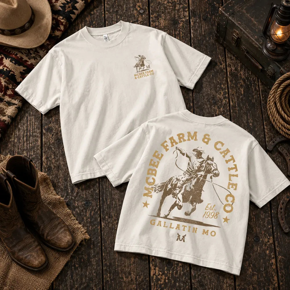 On The Run Vintage T-Shirt McBee Farm & Cattle Co