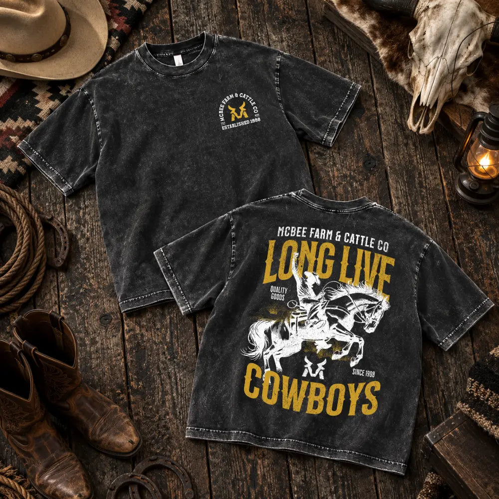 Long Live Cowboys Vintage T-Shirt McBee Farm & Cattle Co