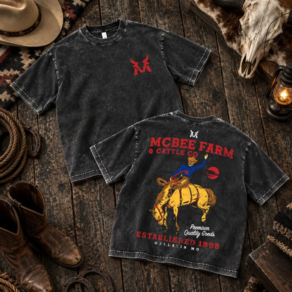 Hold On Tight Vintage T-Shirt McBee Farm & Cattle Co