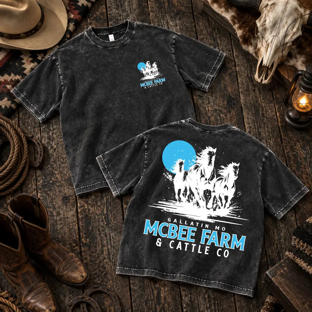 Run Free Vintage T-Shirt McBee Farm & Cattle Co