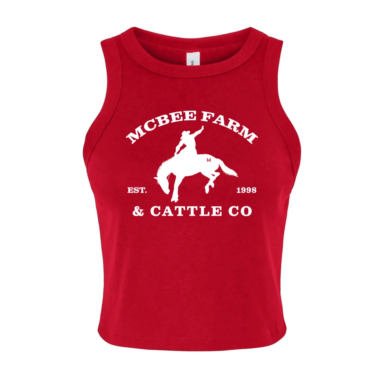 Buckin' Bronco Logo Tank Top McBee Farm & Cattle Co
