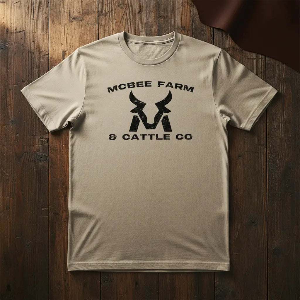 McBee Farms Distressed Logo T-Shirt McBee Farm & Cattle Co