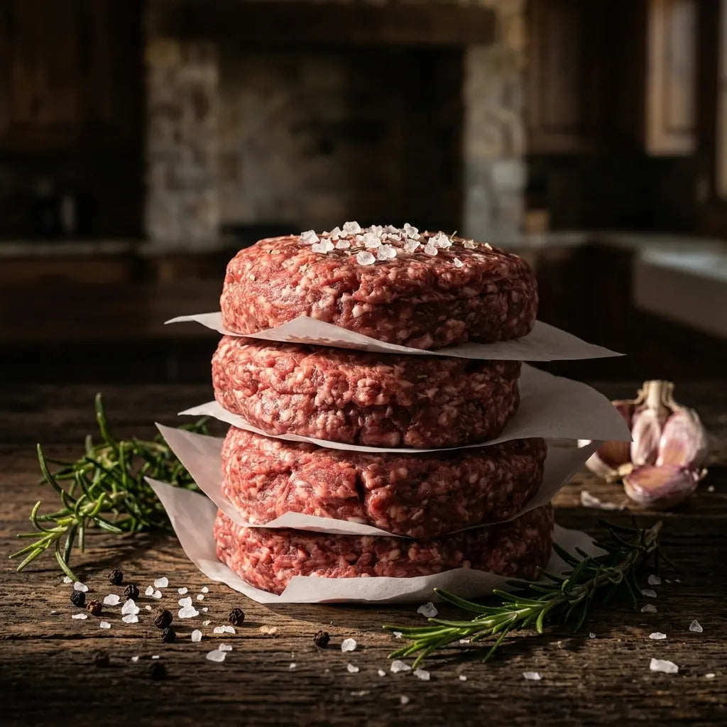 Beef Burger Patties (4-Pack) McBee Farm & Cattle Co