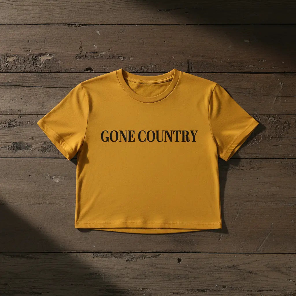 Gone Country Crop Top McBee Farm & Cattle Co
