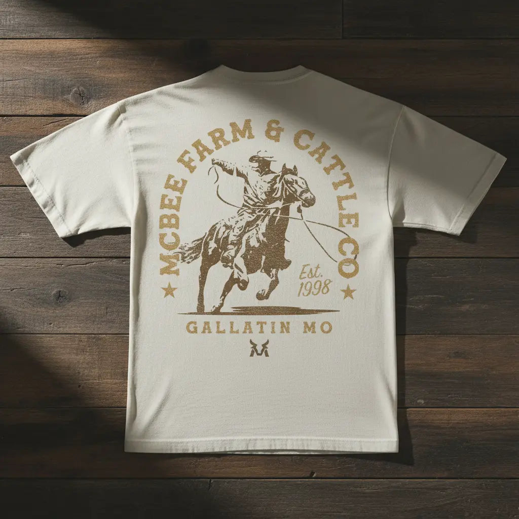 On The Run Vintage T-Shirt McBee Farm & Cattle Co