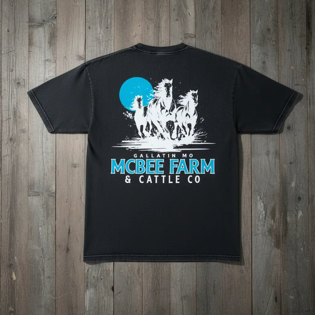 Run Free Vintage T-Shirt McBee Farm & Cattle Co