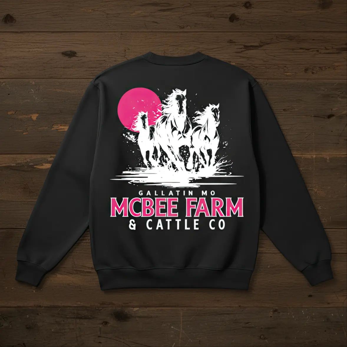 Run Free Vintage Crewneck McBee Farm & Cattle Co
