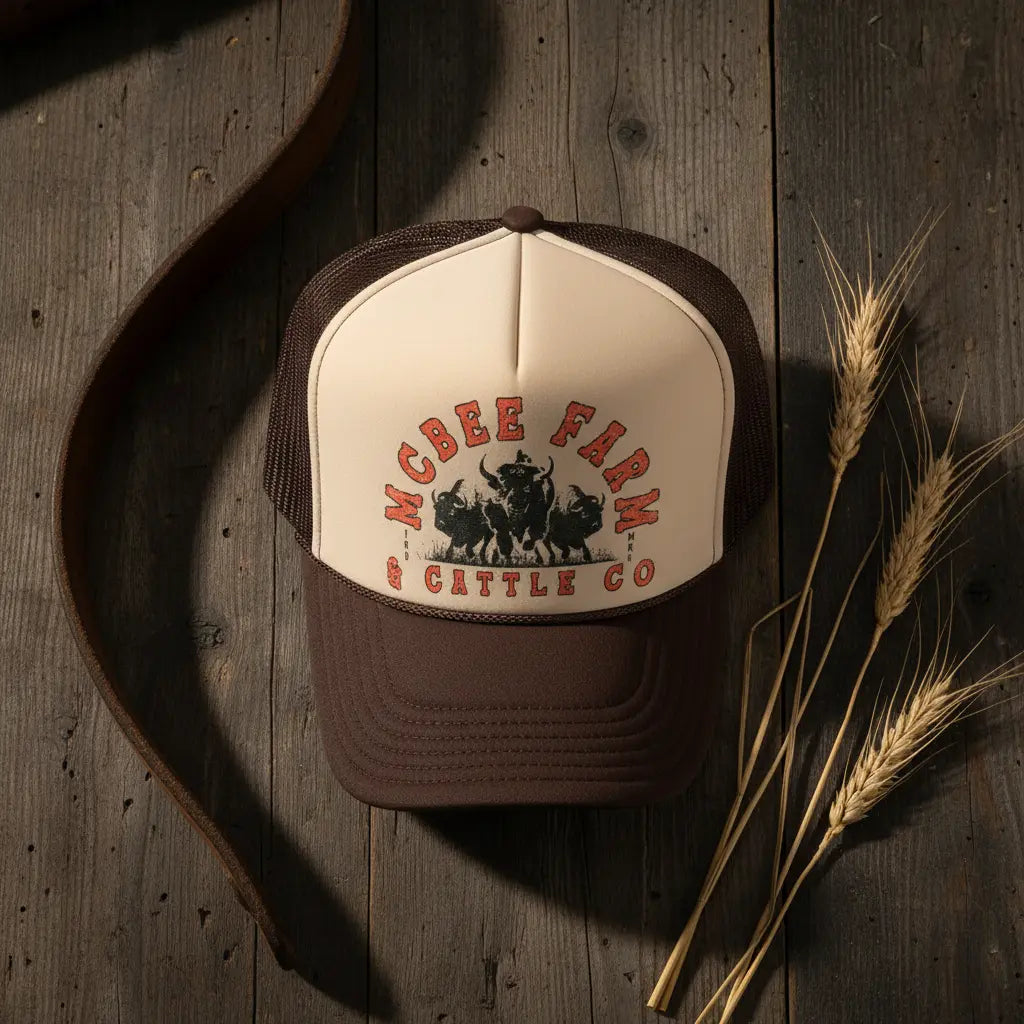 Bison Stampede Foam Trucker McBee Farm & Cattle Co