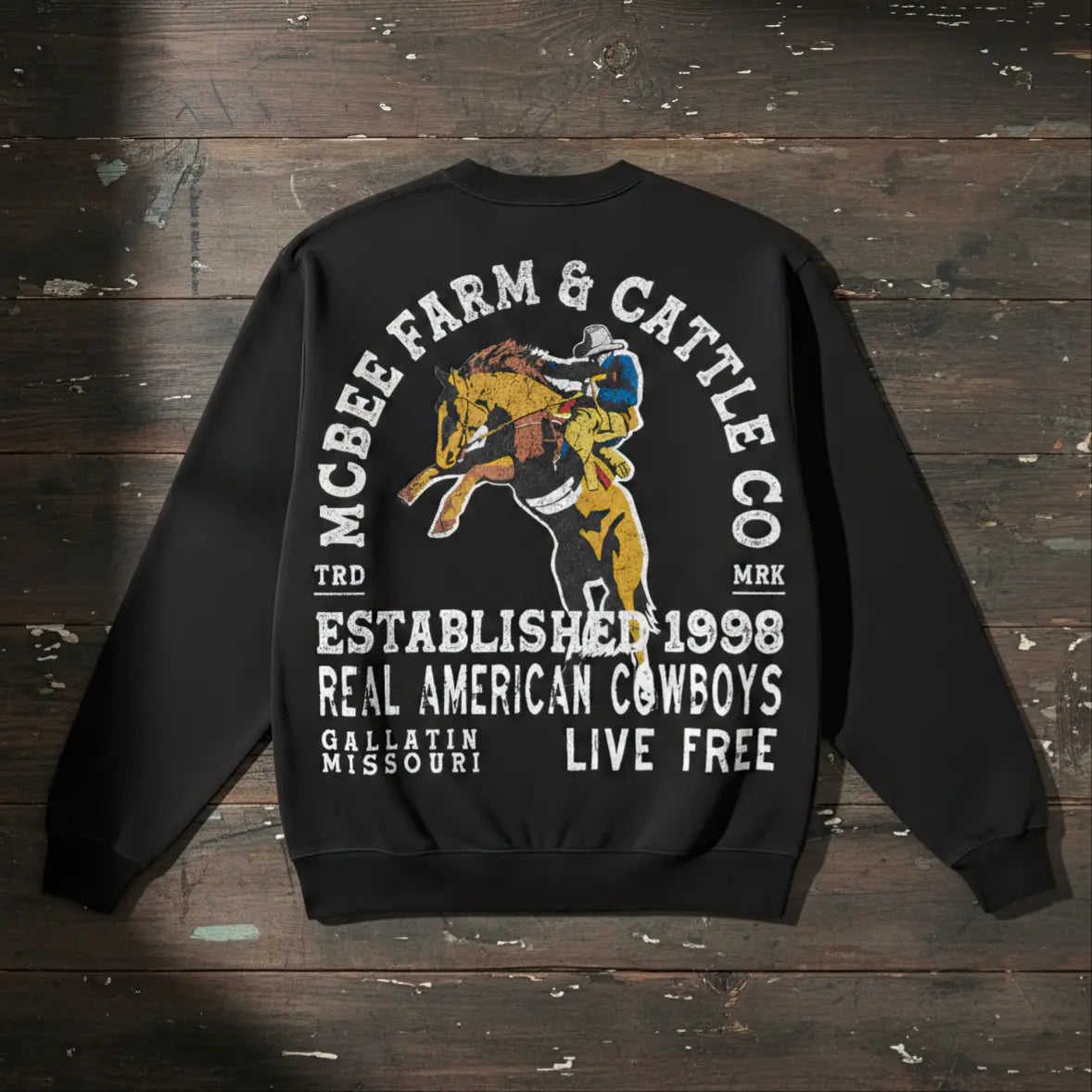 Bronco Breaker Crewneck McBee Farm & Cattle Co