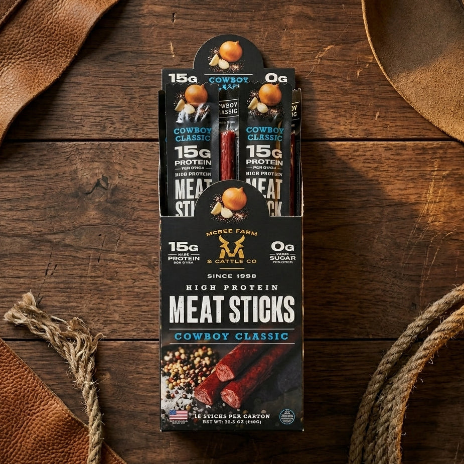 High Protein Meat Sticks (15 Ct) McBee Farm & Cattle Co